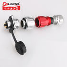 Zinc Alloy 12A 500V Waterproof Plug Connector Cnlinko M20 Male Female CCC
