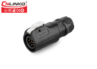 Electromagnetic Waterproof Wire Connectors CNLINKO 8 Pin 22AWG 12v Circular