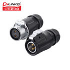 20A 2 Pin Male Female IP67 Waterproof Cord Connector SS Spring